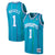 Throwback 1 Muggsy Bogues Charlotte Hornets 1992-93 Hardwood Classics Swingman Jersey - Teal